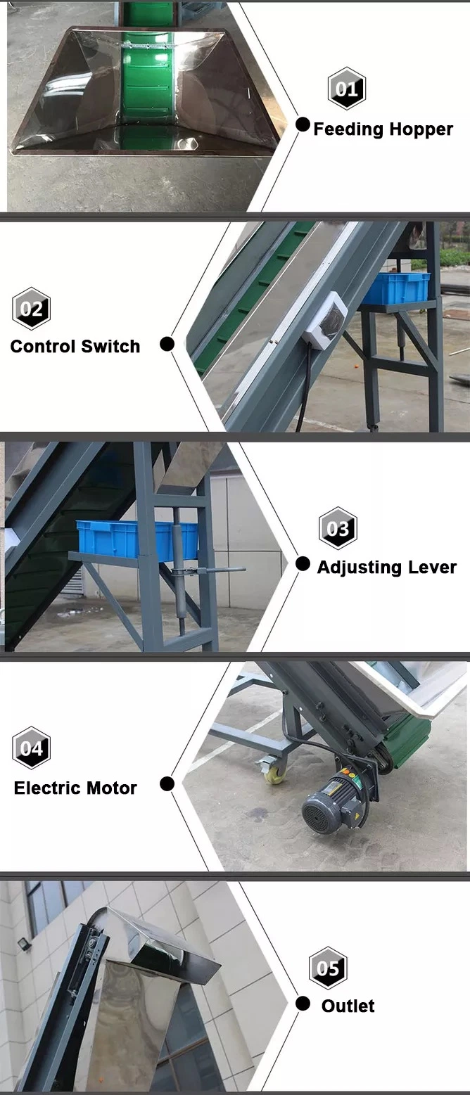 Magnet Convey Belt Steel Belt Conveyor System Supplier for Plastic Granulator